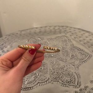 Skinny gold cuff bracelet